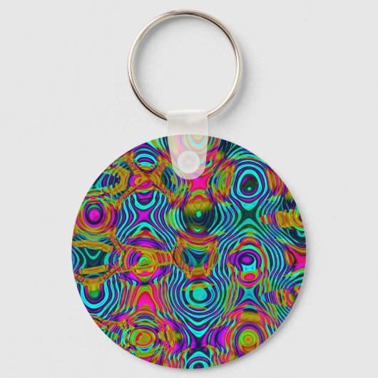 Fractal Abstract 191111a Sleutelhanger (Voorkant)