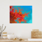 Fractal Abstract 1 Poster (Keuken)