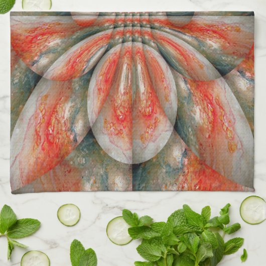 Fractal Abstract Theedoek (Gevouwen)