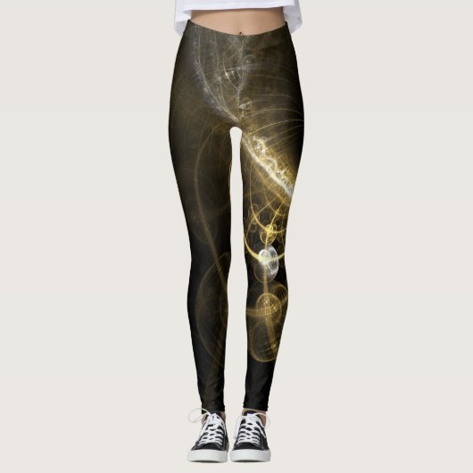 Fractal Abstracte achtergrond 2 Leggings (Voorkant)