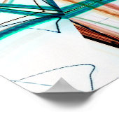 Fractal abstracte achtergrond. Digitale effecten.  Poster (Hoek)