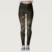 Fractal Abstracte achtergrond Leggings (Voorkant)