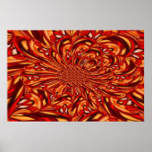 Fractal Abstracte cirkels Art Poster Afdrukken (Voorkant)