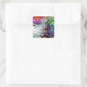 Fractal Abstracte ventilator twee sticker (Tas)