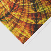 Fractal Abstracte Zwirls Oranje Gold 27 ontkoppeli Tissuepapier (Detail)