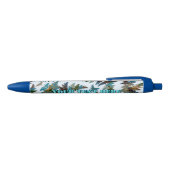 Fractal Arctic Camouflage Blauwe Inkt Pen (Bovenkant)