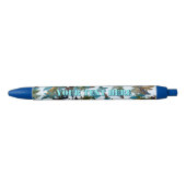 Fractal Arctic Camouflage Blauwe Inkt Pen (Voorkant)