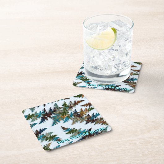 Fractal Arctic Camouflage Kartonnen Onderzetters (Insitu)