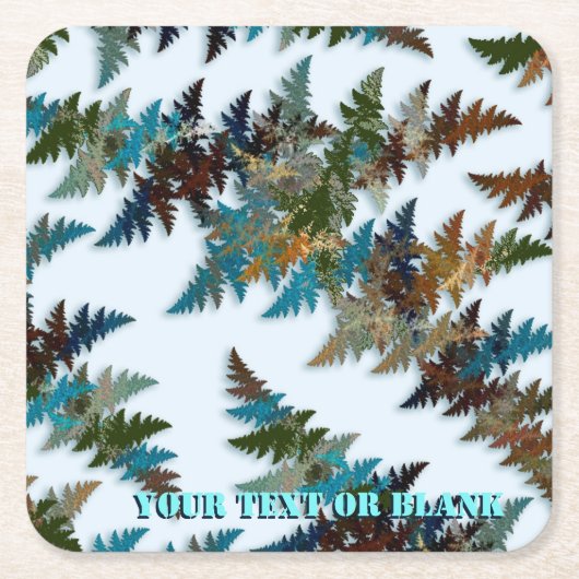 Fractal Arctic Camouflage Kartonnen Onderzetters (Voorkant)