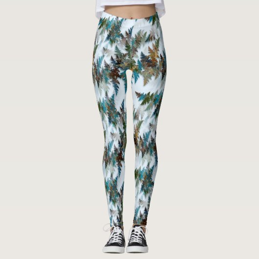 Fractal Arctic Camouflage Leggings (Voorkant)