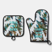 Fractal Arctic Camouflage Ovenwant & Pannenlap Set (Voorkant)