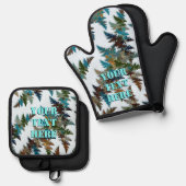 Fractal Arctic Camouflage Ovenwant & Pannenlap Set (Voorkant / Achterkant)