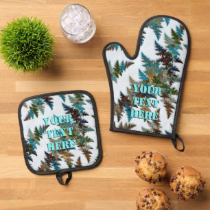 Fractal Arctic Camouflage Ovenwant & Pannenlap Set