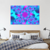 Fractal Art 24 Gewatteerd Canvas Afdruk (Insitu (Slaapkamer))