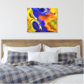 Fractal Art 2-1 verpakt canvas Afdruk (Insitu (Slaapkamer))