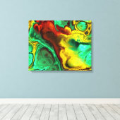 Fractal Art 2-1 verpakt canvas Afdruk (Insitu (Houten vloer))