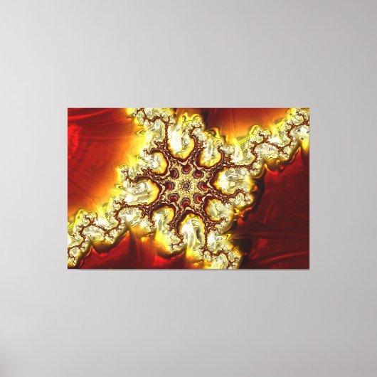 Fractal Art 34 Gewatteerd Canvas Afdruk (Voorkant)