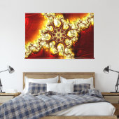 Fractal Art 34 Gewatteerd Canvas Afdruk (Insitu (Slaapkamer))