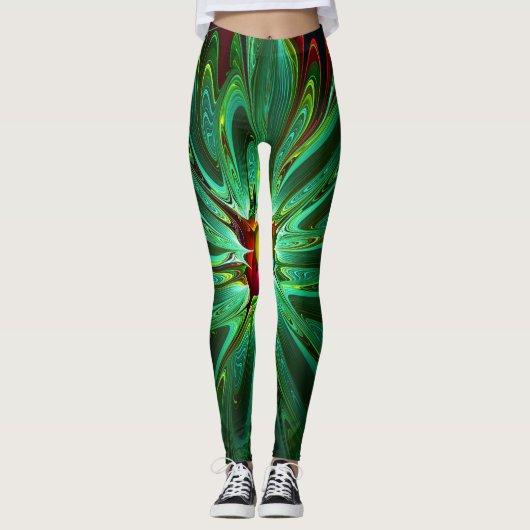 Fractal Art 35-36 Opties voor Afbeelding Leggings (Voorkant)