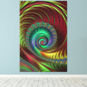 Fractal Art 38 Canvas Afdruk (Insitu (Houten vloer))