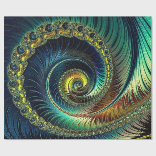 Fractal Art 42 Verpakkingspapier Cadeaupapier (Vlak)