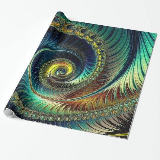 Fractal Art 42 Verpakkingspapier Cadeaupapier (Uitgerold)