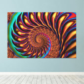 Fractal Art. 47 Canvas Afdruk (Insitu (Houten vloer))