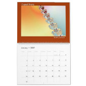 Fractal Art Abstract Design Colorful Calendar Kalender (Jan 2027)