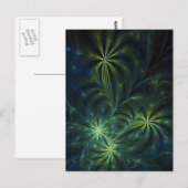 Fractal Art Briefkaart: onkruid Briefkaart (Voorkant / Achterkant)