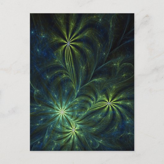 Fractal Art Briefkaart: onkruid Briefkaart (Voorkant)