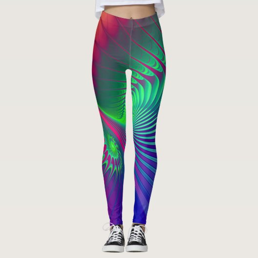 Fractal Art - BUITENSPIRAAL ENERGIEVERBRUIK Leggings (Voorkant)