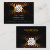 Fractal Art Business Profile (met Logo Space) Visitekaartje (Voorkant / Achterkant)