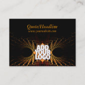 Fractal Art Business Profile (met Logo Space) Visitekaartje (Achterkant)