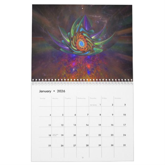 Fractal Art Calendar 2013 Kalender (Jan 2026)