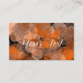 Fractal Art Copper Geometrische cirkels wervelkolo Visitekaartje (Voorkant)