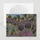 Fractal ART FLORAL WORLD Briefkaart (Voorkant / Achterkant)