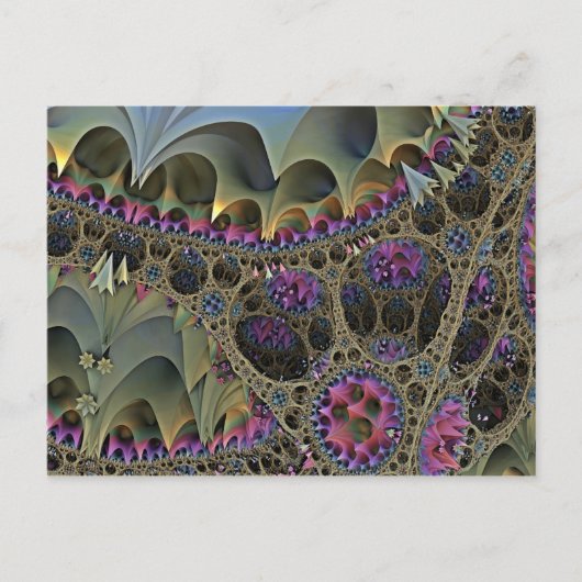 Fractal ART FLORAL WORLD Briefkaart (Voorkant)