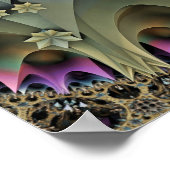 Fractal ART FLORAL WORLD Poster (Hoek)
