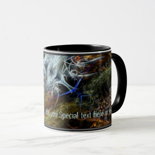 Fractal Art "Futuristic"-Mok Mok (Voorkant rechts)