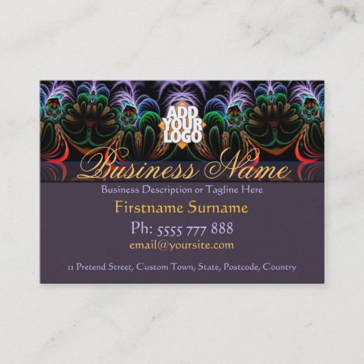 Fractal Art Garden Visitekaartje (Voorkant)