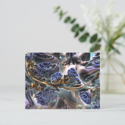 Fractal ART GumGum Briefkaart (Staand voorkant)