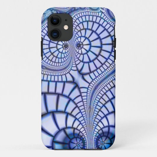 fractal art hoesje voor iphone4 (Achterkant)