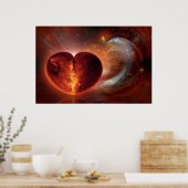 Fractal ART - Hot Love Universe Poster (Keuken)