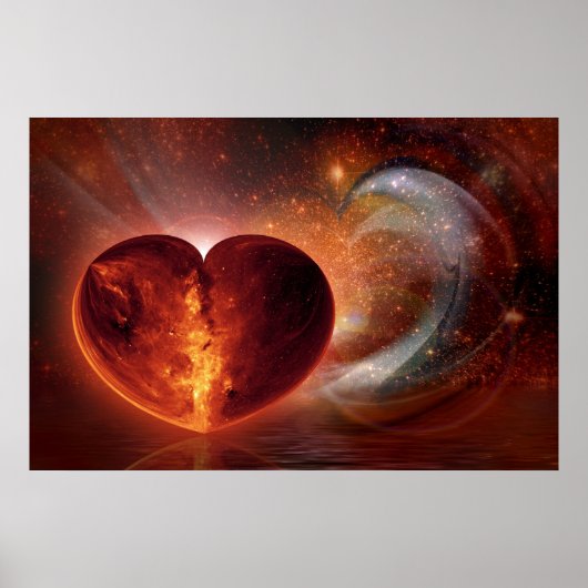 Fractal ART - Hot Love Universe Poster (Voorkant)