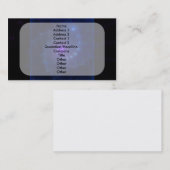 Fractal Art "Ice Cube Spirit" Visitekaartje (Voorkant / Achterkant)