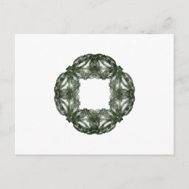 Fractal Art Kerstkrans Feestdagenkaart