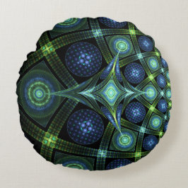 Fractal Art Mandala Universe Round Sierkussen Rond Kussen