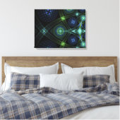 Fractal Art Mandala Universe Stretted Print (Insitu (Slaapkamer))