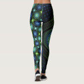 Fractal Art Mandala Universe Yoga Leggings (Achterkant)
