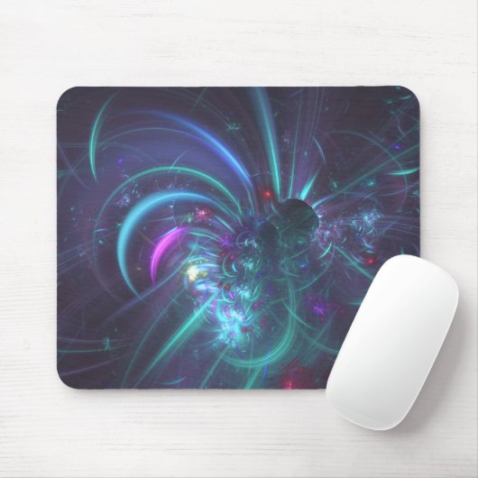 Fractal art mousepad muismat (Met muis)